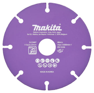 Makita DOORSLIJPSCHIJF STAAL 115X22,23X1,3MM