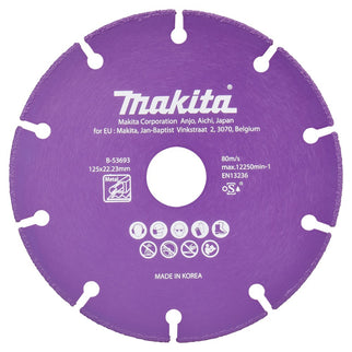 Makita DOORSLIJPSCHIJF STAAL 125X22,23X1,3MM