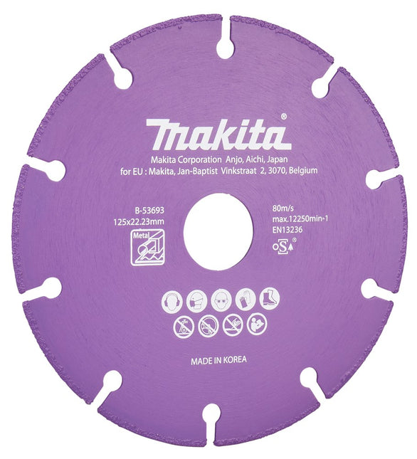 Makita DOORSLIJPSCHIJF STAAL 125X22,23X1,3MM