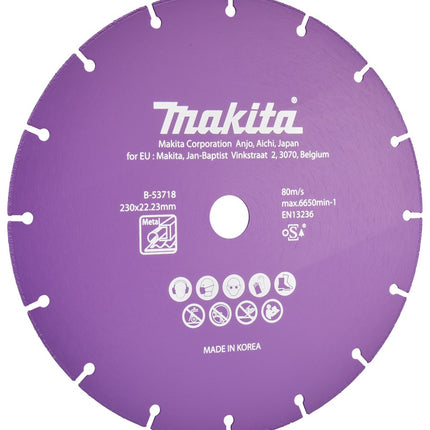 Makita DOORSLIJPSCHIJF 230X22,23X1,3MM