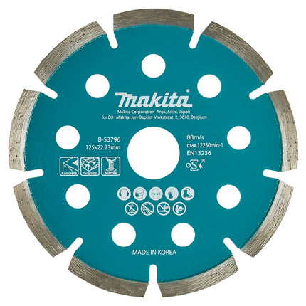 Makita Diamantschijf 125X22,23X1,6mm – B-53796