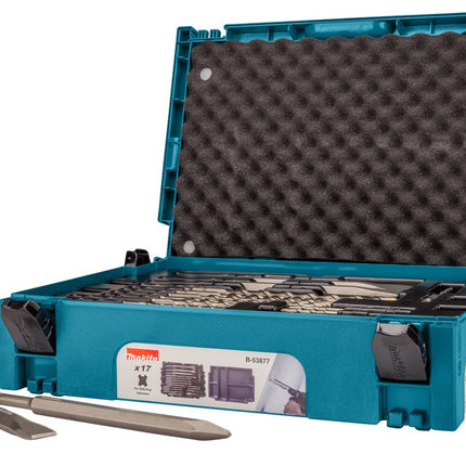 Makita BOOR-/beitelset 17-Delig SDS-PLUS – B-53877
