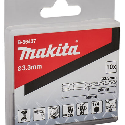Makita Blindklinknagelboor 3,3X50mm – B-56437
