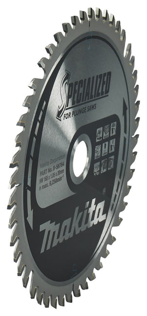 Makita HM Zaagblad 165X20X1.85 48T - Hout 165X20X1,85 – B-56764