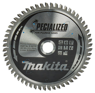 Makita Invalcirkelzaagblad Aluminium Zaagblad Alum 165X20X2 56T – B-56770
