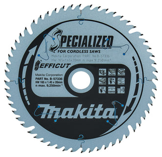 Makita Zaagblad Efficut 165X20X1,45 56T 23G Hout 165X20X1,6 – B-57336