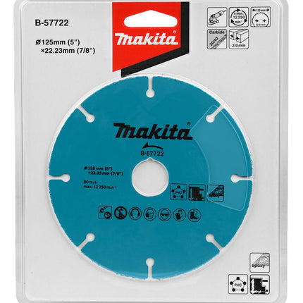 Makita Doorslijpschijf 125X22,23X2,0mm – B-57722