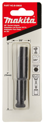 Makita Krachtdopadapter 7/16X3/8 – B-59835