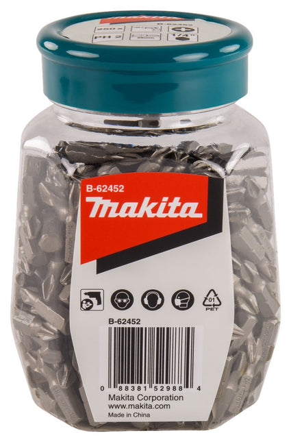 Makita Schroefbit PH2X25mm in POT 250 stuks – B-62452