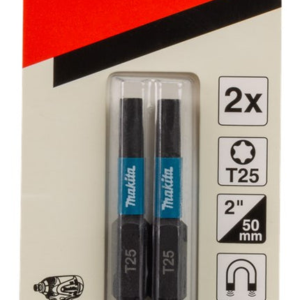 Makita Slagschroefbit T25X50mm Impact Black 2st – B-63797