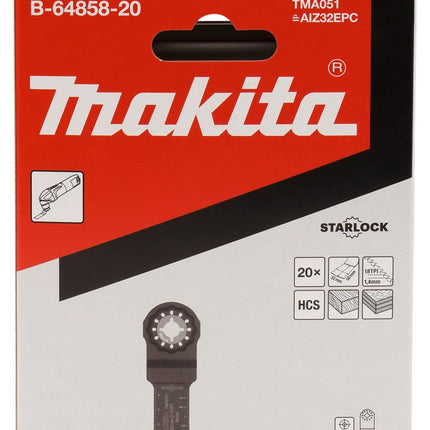 Makita TMA051 Invalzaagblad 32X50mm Hout 20st 20 stuks – B-64858-20