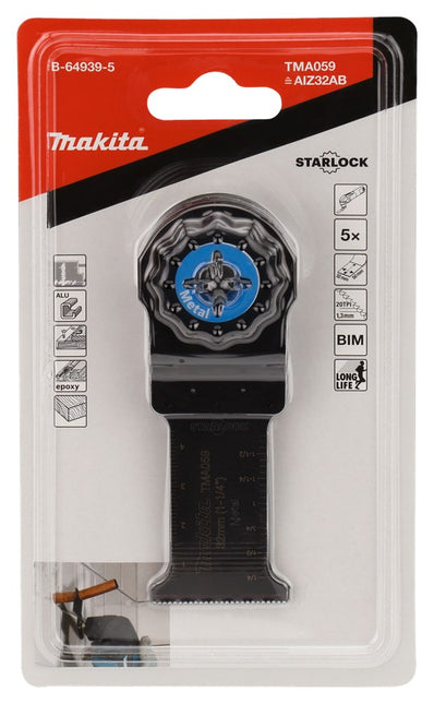 Makita TMA059 Invalzaagblad 32X50mm Staal 5st 5 stuks – B-64939-5