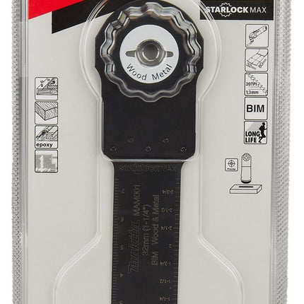 Makita MAM001 Invalzaagblad 32X80mm Hout&staal InvalZaagblad H&S – B-66400