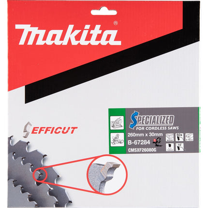 Afbeelding Makita zaagb.hout 260x30 60t ffcut B-67284