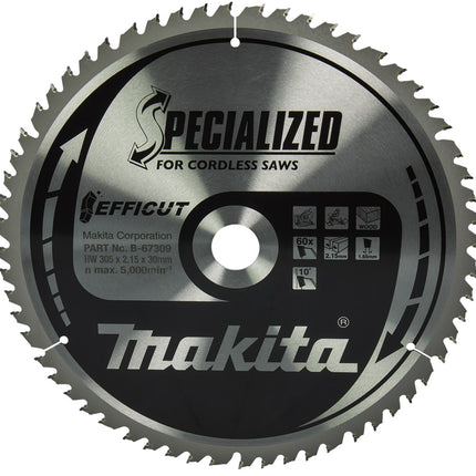 Makita Zaagblad Efficut 305X30X2,15 60T 10G Afkortzaagblad Hout – B-67309