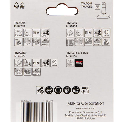 Makita Timmerset - Timmer Set tbv TM3000CX3 – B-67511