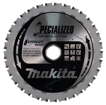 Makita HM Zaagblad 150X20 33T Ffcut Cirkelzaagblad Staal – B-69325