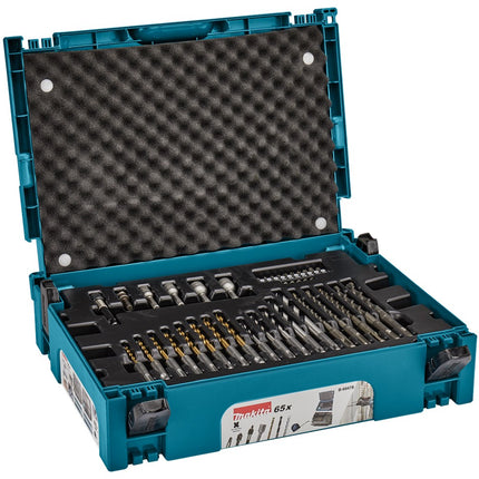 Makita BOOR-/bitset 65-Delig SDS+ Boor/schroefbitset SDS-PLUS Mbox – B-69478