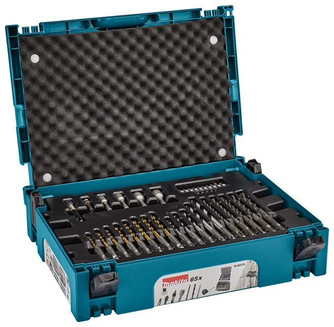 Makita BOOR-/bitset 65-Delig SDS+ Boor/schroefbitset SDS-PLUS Mbox – B-69478