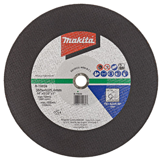 Makita Doorslijpschijf 350X4,0X25,4mm Staal – B-70839
