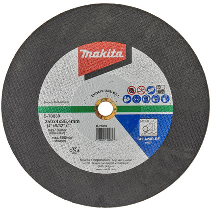 Makita Doorslijpschijf 350X4,0X25,4mm Staal – B-70839
