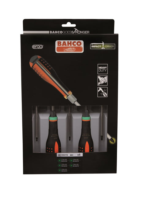 BAHCO SCHROEVENDRAAIERSET TORX 5-DELIG  SLAGVAST