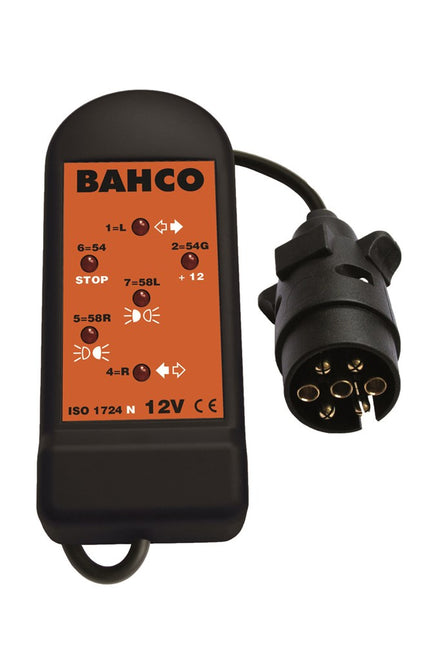 BAHCO STOPCONTACTTESTER 12V 7 PIN