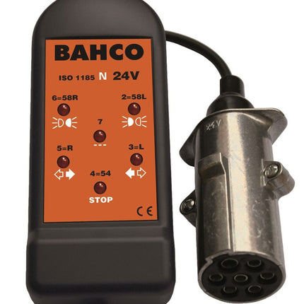 BAHCO STOPCONTACTTESTER 24V 7 PIN N