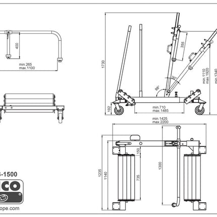 BAHCO WHEEL DOLLY 1500KGS