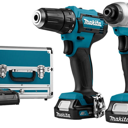 Makita CLX224SAX1 12V MAX 2-Delige Combiset Boren en Slag Schroeven