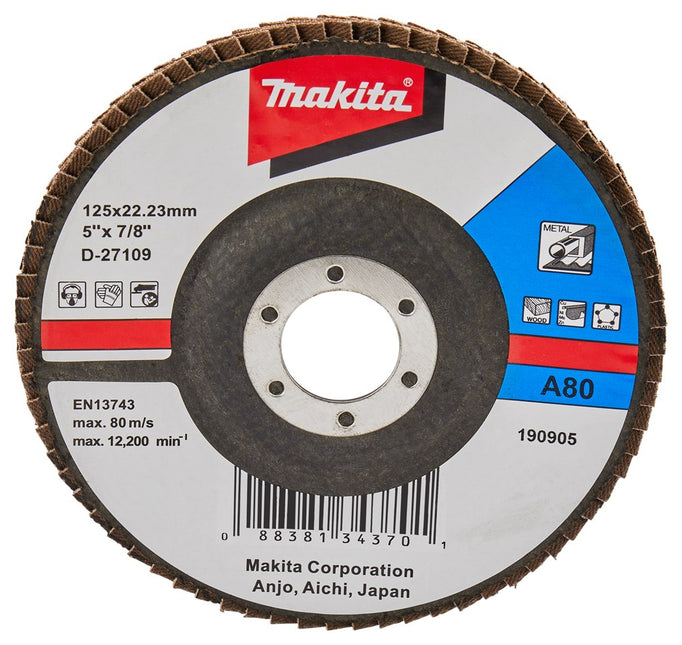 Makita Lamellenschijf 125mm A80 Lamellenschuurschijf – D-27109