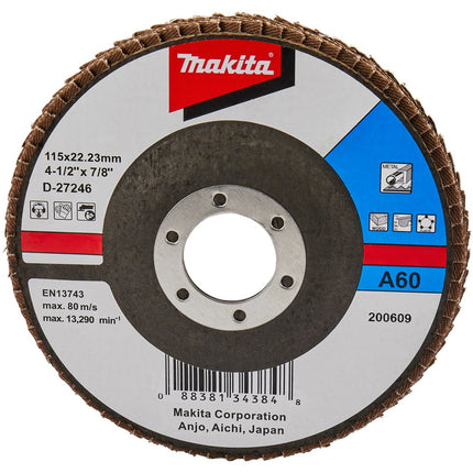 Makita Lamellenschijf 115mm A60 SCHUURSCH.115X22mm K60 Uni-FE – D-27246