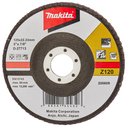 Makita Lamellenschijf 125mm Z120 SCHUURSCH.125X22mm K120 Uni-FZ – D-27713