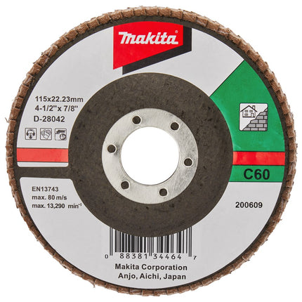 Makita Lamellenschijf 115mm C60 SCHUURSCH.115X22mm K60 SC-F – D-28042