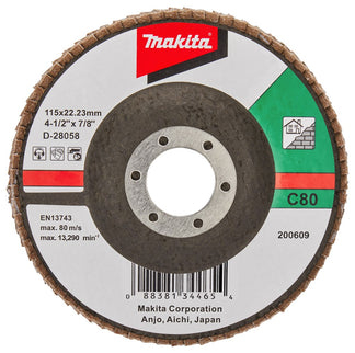 Makita Lamellenschijf 115mm C80 SCHUURSCH.115X22mm K80 SC-F – D-28058