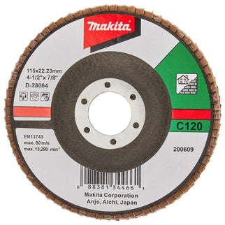 Makita Lamellenschijf 115mm C120 SCHUURSCH.115X22mm K120 SC-F – D-28064