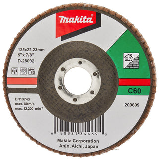Makita Lamellenschijf 125mm C60 SCHUURSCH.125X22mm K60 SC-F – D-28092