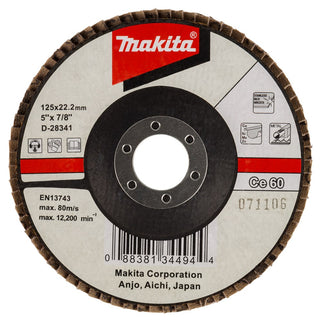 Makita Lamellenschuursch. 125X22 K60 Lamellenschuurschijf – D-28341