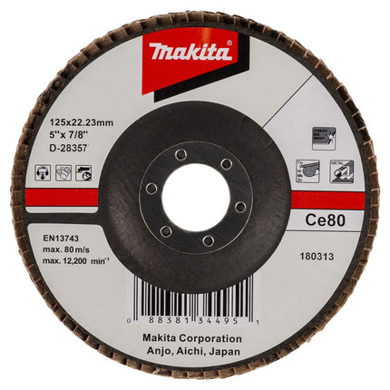 Makita Lamellenschuursch. 125X22 K80 Lamellenschuurschijf – D-28357