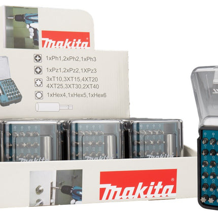 Makita Display 12 stuks Bitset 31-Delig – D-34936-12