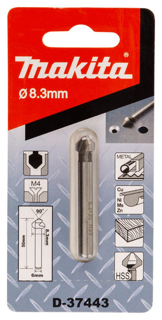 Makita Verzinkboor 8,3 X 50mm 3-CUT – D-37443