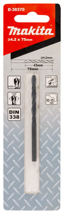 Makita Metaalboor HSS-R 4,2X75mm – D-38370