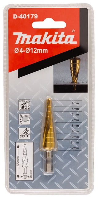 Makita Trappenboor 9 Traps 4-12mm – D-40179