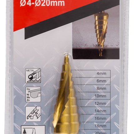 Makita Trappenboor 9 Traps 4-20mm – D-40185