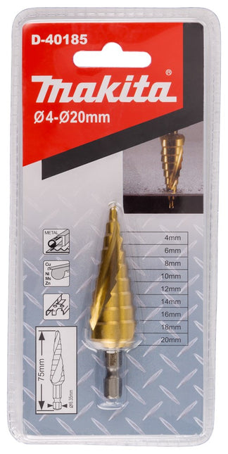 Makita Trappenboor 9 Traps 4-20mm – D-40185