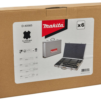 Makita Beitelset 6-Delig SDS-M 6DLG – D-40565