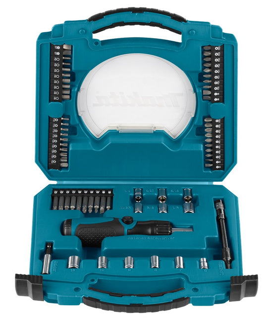 Makita RATEL-/DOP-/SCHROEFBITSET 65-DELIG