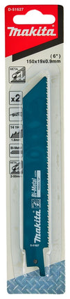 Makita Reciprozaagblad Metaal Rec.zaagbl Bi-M 152X19X0,9 1,8 – D-51627