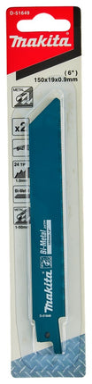 Makita Reciprozaagblad Metaal Rec.zaagbl Bi-M 152X19X0,9 1,1 – D-51649