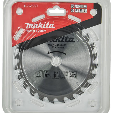 Makita HM Zaagbl 165X20X2 T24 – D-52560